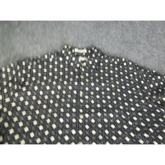 Pierre Cardin Button Up Shirt Men Sz M‎ Geometric Print Rayon Casual Workwear - Picture 3 of 9
